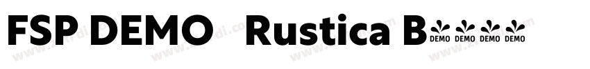 FSP DEMO   Rustica B字体转换
